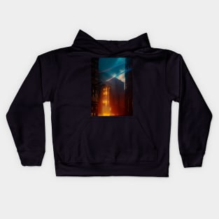 The Burning City. Kids Hoodie